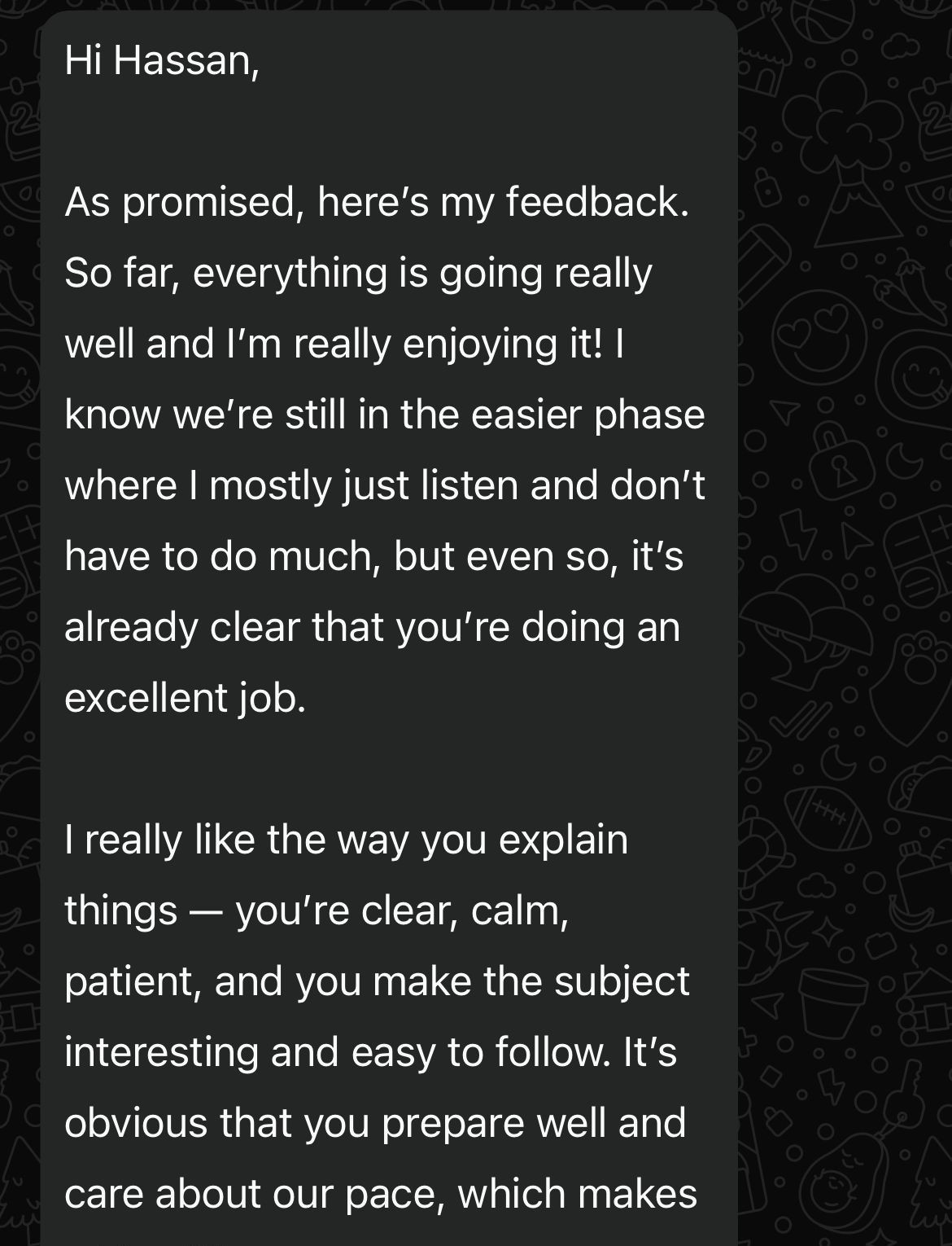 Message from Marianna Susloparova about HackproofHacks training