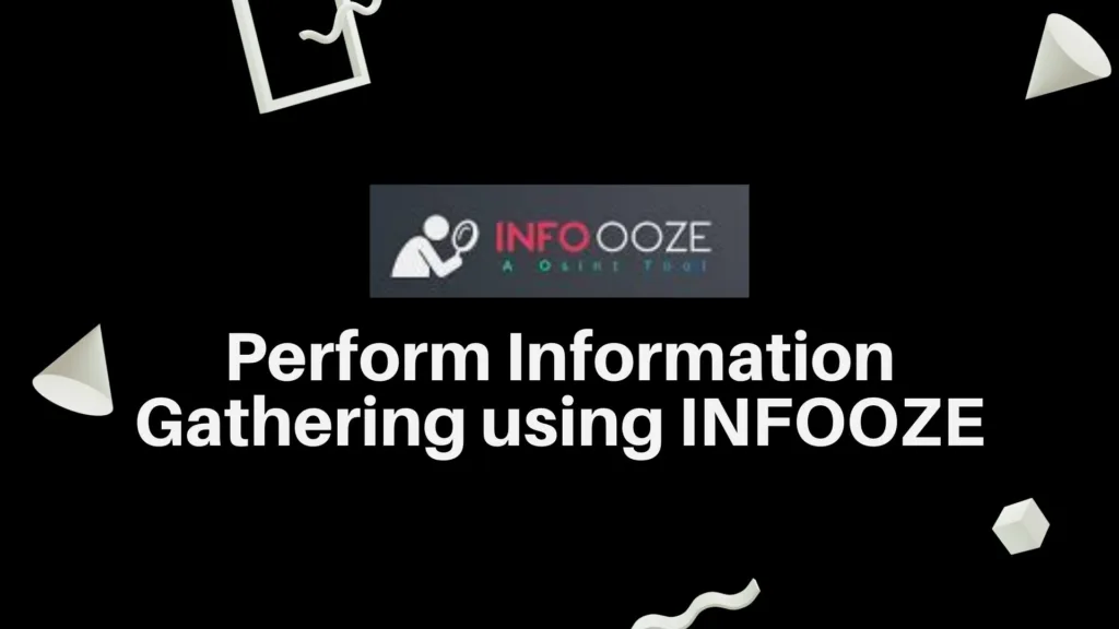 Perform information gathering using Infoooze