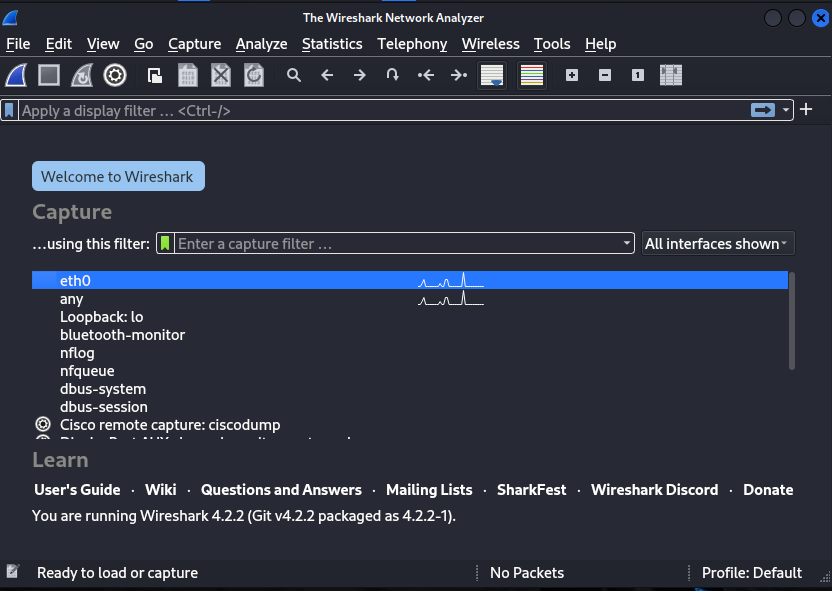 wireshark password sniffing