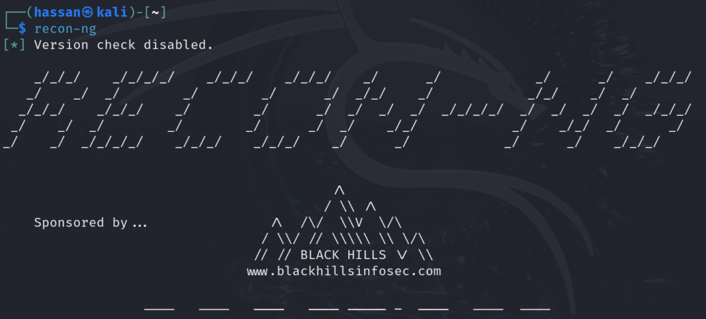 recon-ng tool. Ethical hacking series: The Art of Reconnaissance